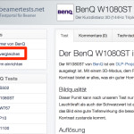 Vergleich über einen Test starten